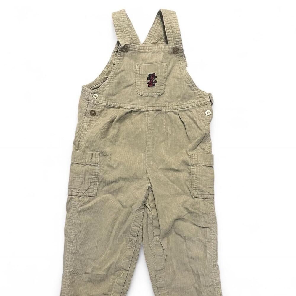 Izod Tan and Khaki Dungarees-overalls